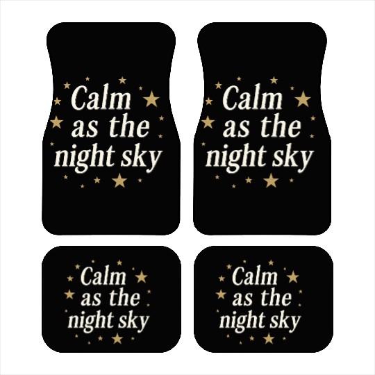 Calm as the Night Sky – Golden Stars Edition Car Mats