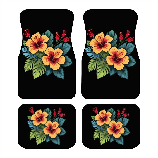 Hibiscus Car Mats