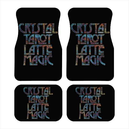Crystal Tarot Latte Magic-Coffee Coven Collective Car Mats