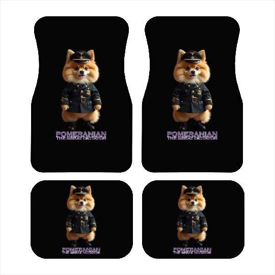Pomeranian The Great Dictator Car Mats