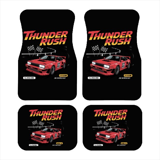 Thunder Rush – Retro JDM Racing Champion Car Mats