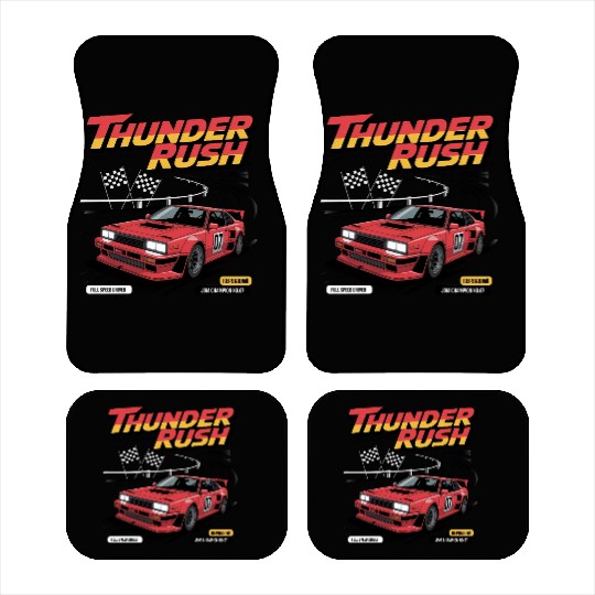 Thunder Rush – Retro JDM Racing Champion Car Mats