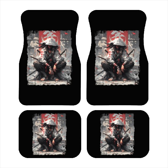 Samurai Sword Katana Ninja Japan Manga Anime Car Mats