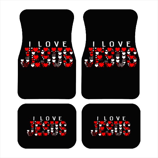 I LOVE JESUS Car Mats