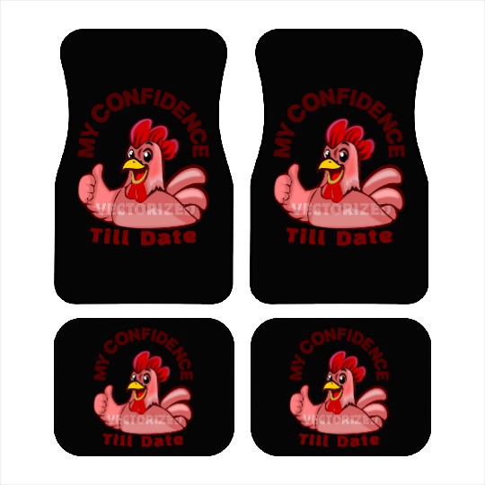 Confident Turkey with Thumbs Up Car Mats