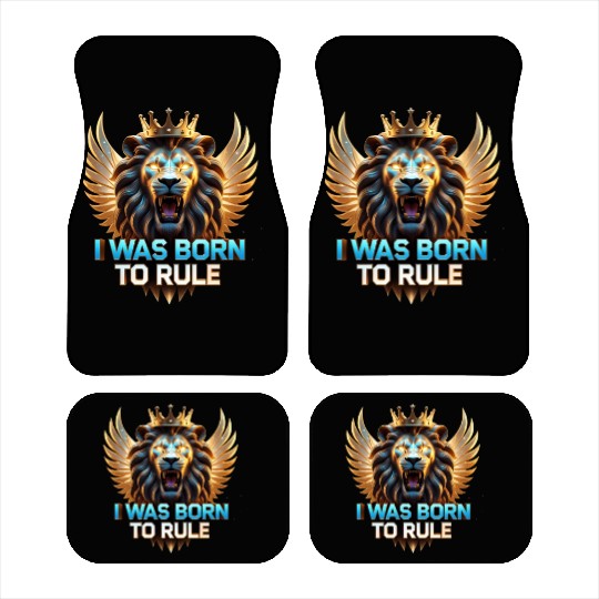 Born To Rule – Galaxy Lion Crown Power Car Mats