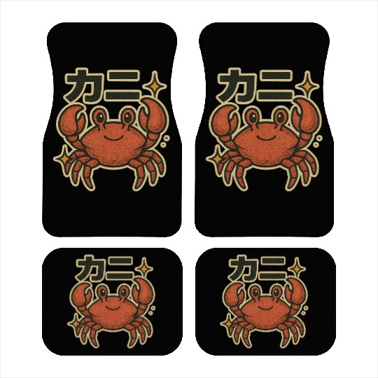 Kawaii Crab Japanese Car Mats