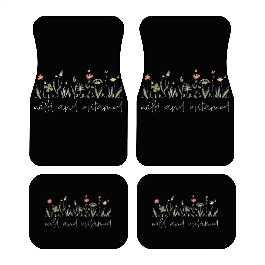 wild and untamed Wildflowers Nature Car Mats