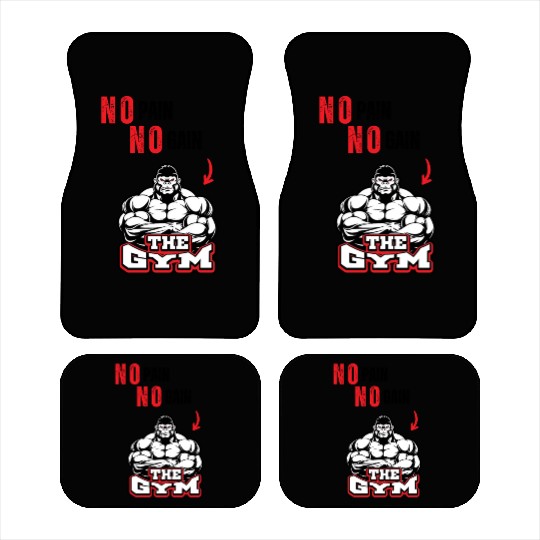 No Pain No Gain – Strongman Gorilla Gym  Car Mats