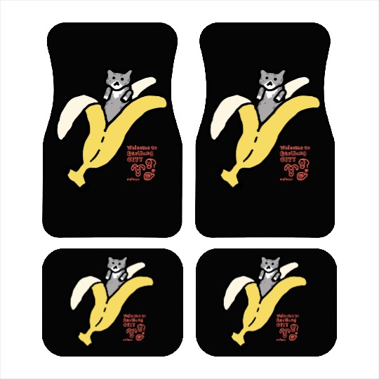 Bananyang - 020. Gray Spotted Tuxedo Car Mats
