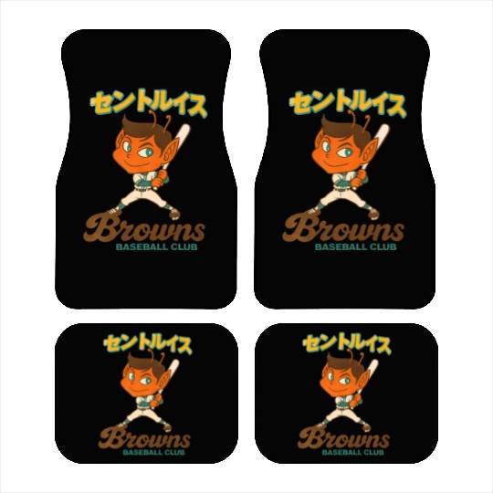 Vintage St Louis Browns Baseball Japan Version Car Mats