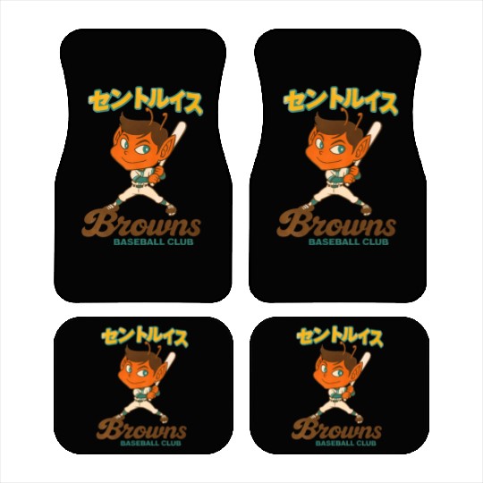 Vintage St Louis Browns Baseball Japan Version Car Mats