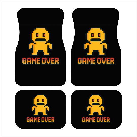 Retro Pixel Game Over – 8-Bit Character Design Car Mats