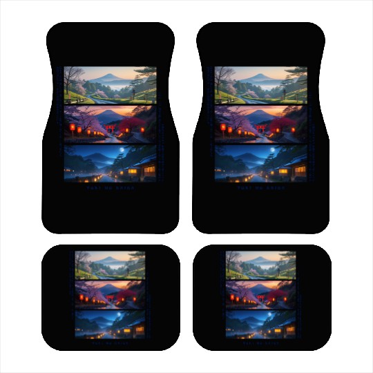 003 - Serene Mount Fuji Nightscapes Car Mats