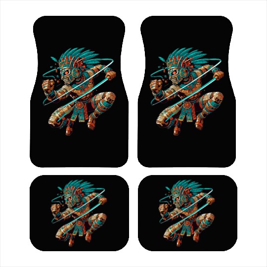 Aztec Warrior - Inca Maya Mayans Car Mats