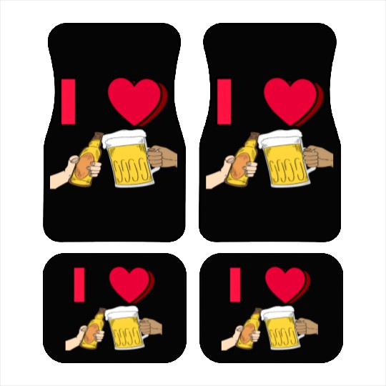 I LOVE BEER #1 Car Mats
