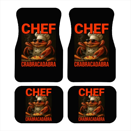 Chef Crabracadabra Car Mats - Meme Magic Crab Chef