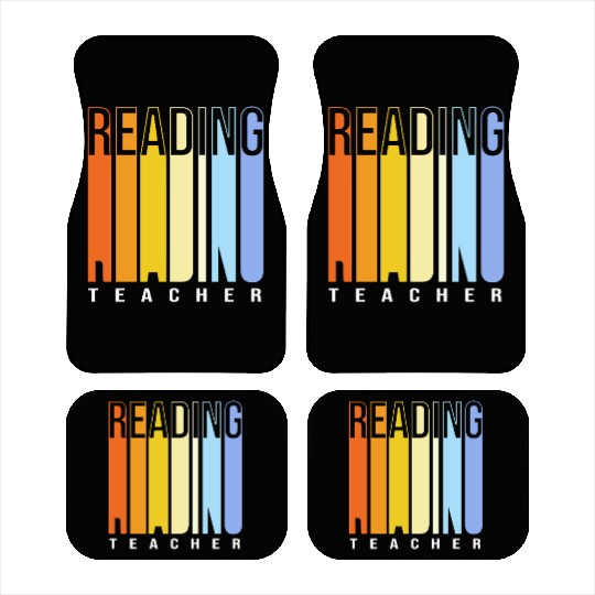 Back To School Reading Teacher Car Mats