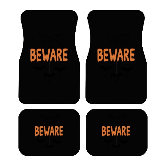 Beware Halloween Car Mats – Spooky Season Vibes