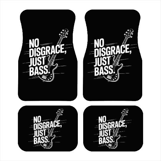 Just Bass, No Disgrace – White Car Mats