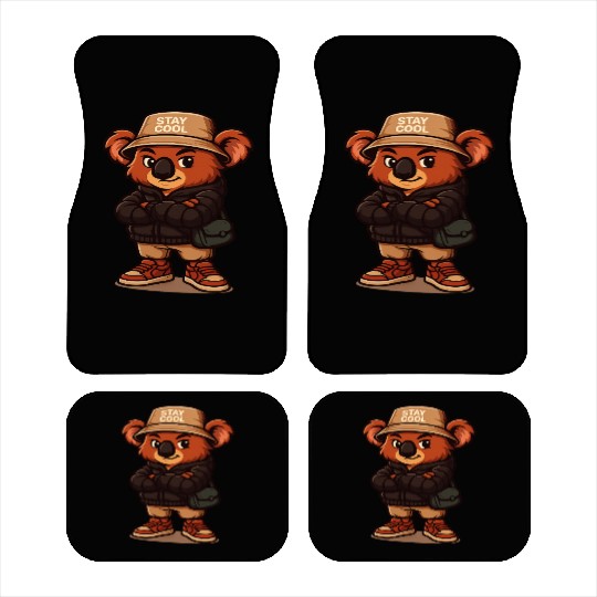 Cool Chameleon Streetwear Mascot - Urban Style Car Mats