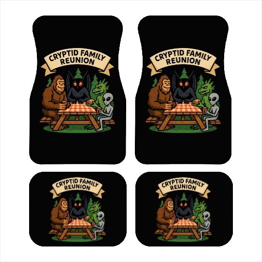 Cryptid Family Reunion Car Mats