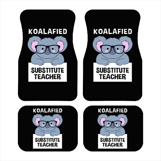 Substitute Teacher Koala School Teaching Car Mats