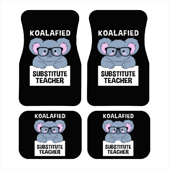 Substitute Teacher Koala School Teaching Car Mats