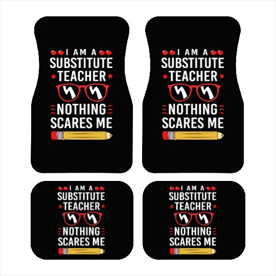 Substitute Teacher Back To School Car Mats