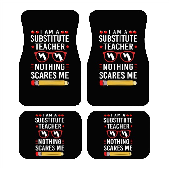 Substitute Teacher Back To School Car Mats