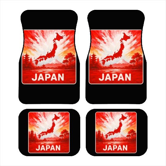 Japan - Land Of The Rising Sun Car Mats