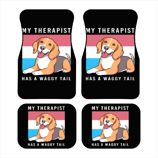 Therapy Dog Lover Psychology Therapist Car Mats