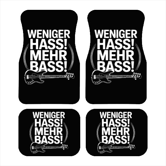 Weniger Hass, Mehr Bass! Car Mats