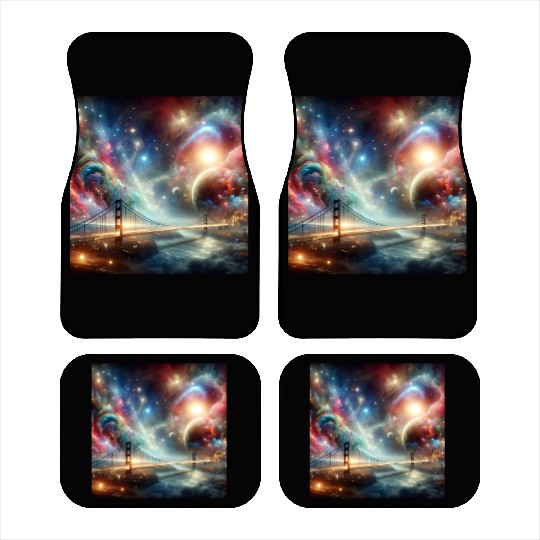Galactic Bridge to the Universe Space Dream Planet Car Mats