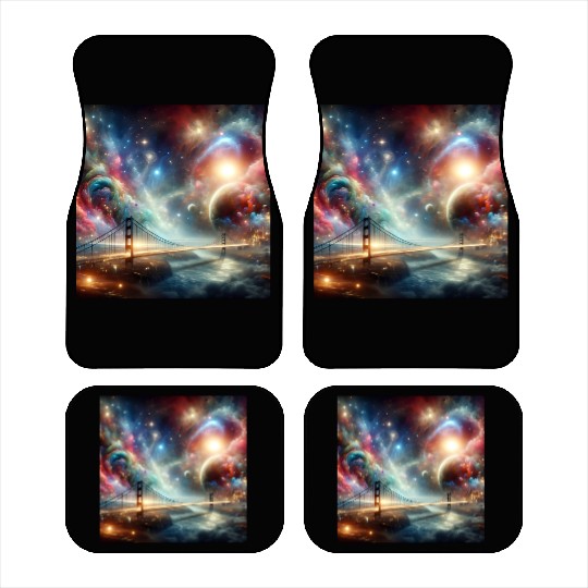 Galactic Bridge to the Universe Space Dream Planet Car Mats