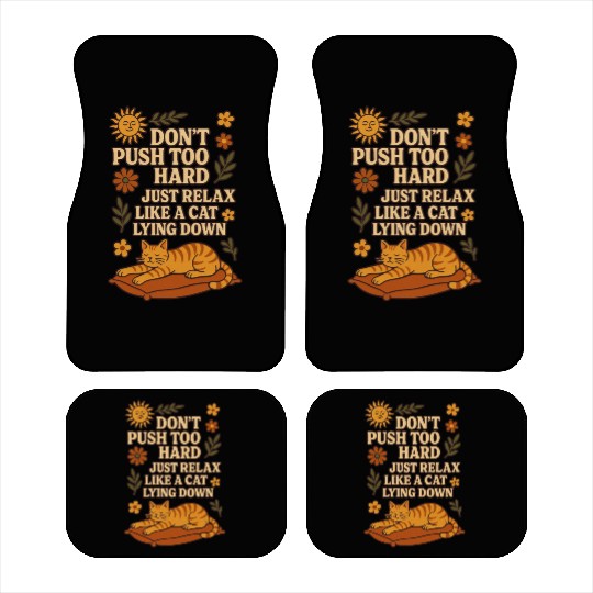 Relaxing Cat Nap Inspirational Design Car Mats