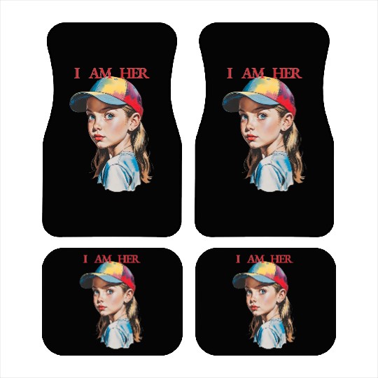 Women Empowerment Courageous Girl Car Mats