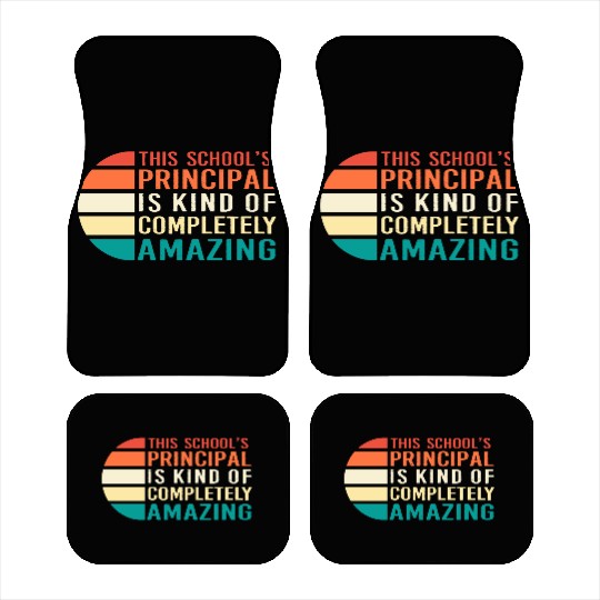 School Principal Teacher Appreciation Car Mats