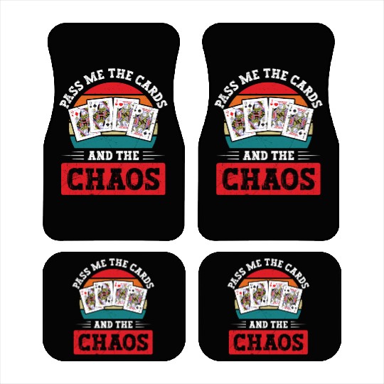 Retro Playing Card Games Pinochle Tournament Car Mats