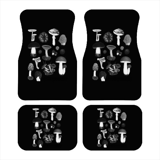 Forest Gems – Scientific Wild Mushroom Chart Car Mats