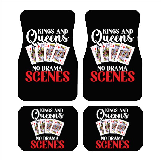 Pinochle Trick Taking Game Drama King Queen Car Mats