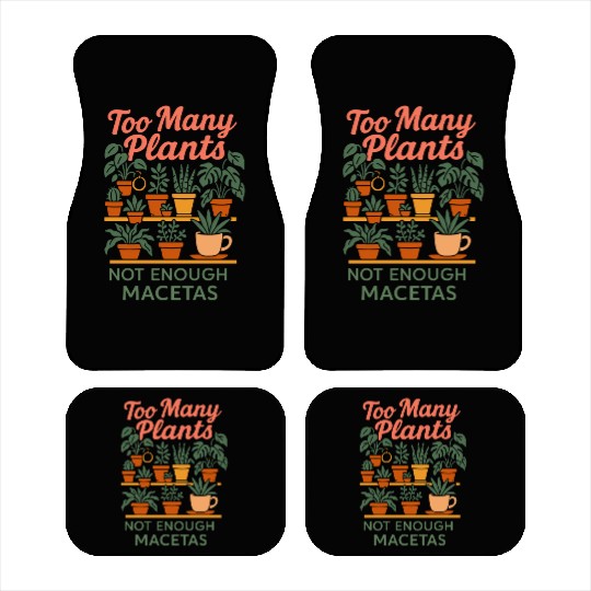 Plantita Latina Plant Mom Plantita Life Hispanic Car Mats