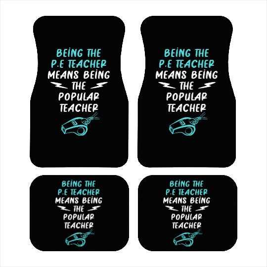 Physical Education P.E Teacher Coach Car Mats