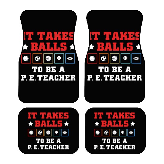 Physical Education School PE Teacher Car Mats