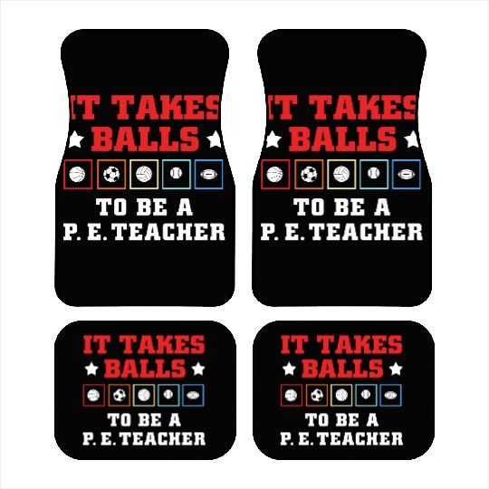 Physical Education School PE Teacher Car Mats