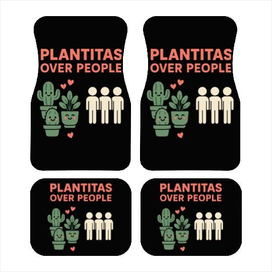 Plantita Latina Plant Mom Plantita Life Hispanic Car Mats