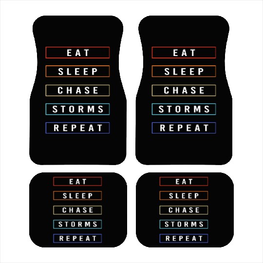 Storm Chaser Lightning Weather Car Mats