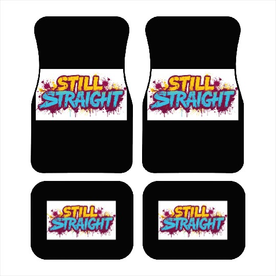 Still Straight Yellow and Teal Car Mats