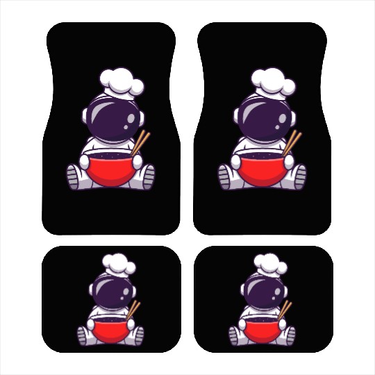 Cosmic Chef Cartoon Design Car Mats