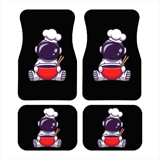 Cosmic Chef Cartoon Design Car Mats